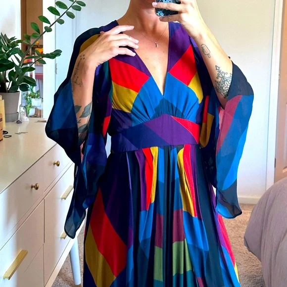 FARM Rio Colorful Geometric Maxi Dress - Picture 6 of 7